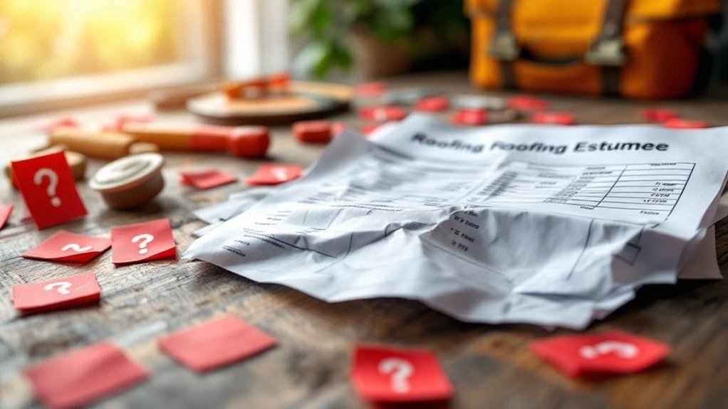 non itemized roofing quotes concerns